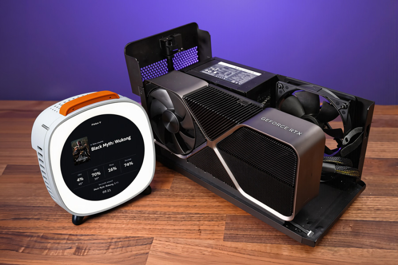 Мини-ПК Piston V: «пузатый» телевизор на Ryzen AI 9 365, покоряющий Kickstarter