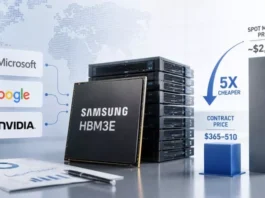 Samsung зарезервировала 70% мощностей до 2031 года: как Nvidia, Google и Microsoft получили память в пять раз дешевле рынка
