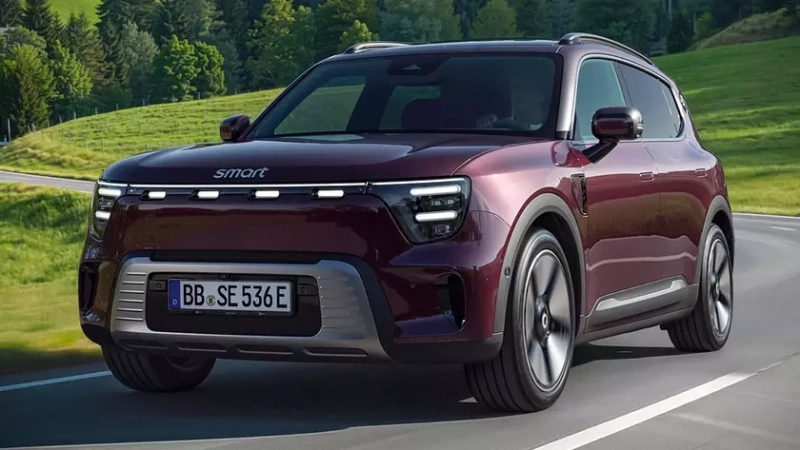 Электрический кроссовер Smart 5 Premium AWD в движении