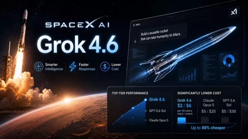 Футуристическое изображение, сгенерированное нейросетью Grok