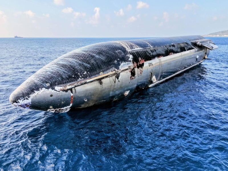 Starship Ship 40: Первое путешествие океаном после успешного приводнения