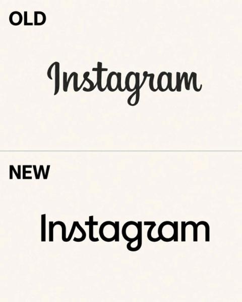 Сравнение старого и нового логотипа Instagram