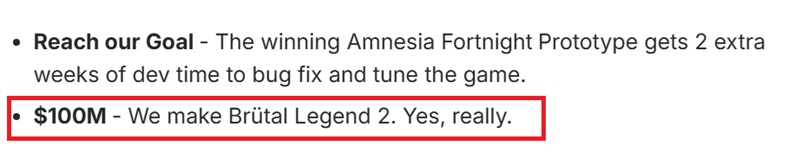 0 млн в обмен на Brütal Legend 2 — студия Double Fine сделала геймерам необычное предложение