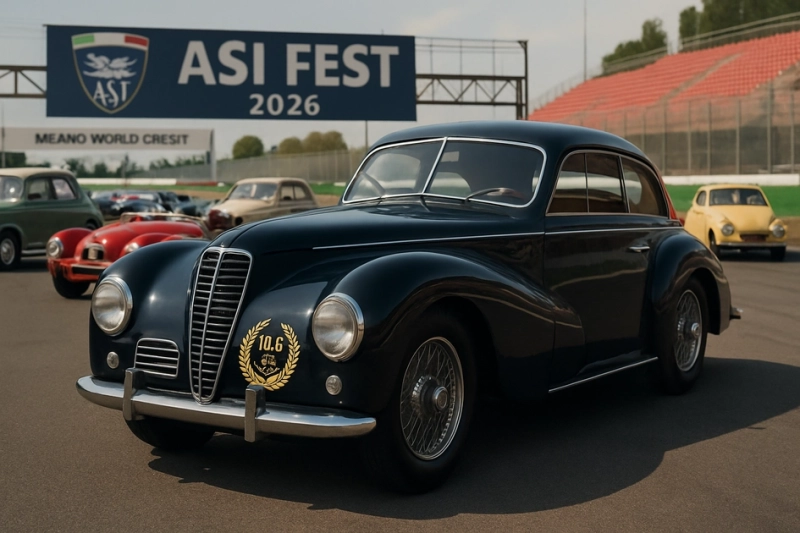 ASI Fest 2026: 60 лет истории и Fiat 1500 6C Farina как «Лучшее шоу»