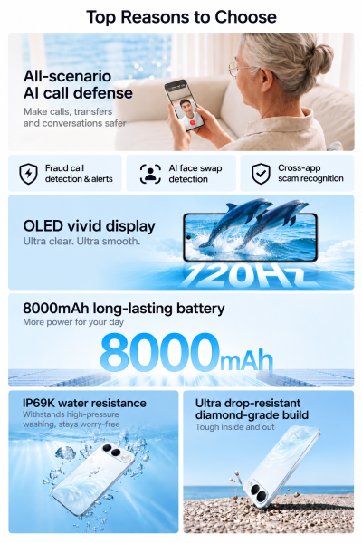 Батарея 8000 мА•ч и защита IP69K: раскрыты характеристики Oppo A7 Pro