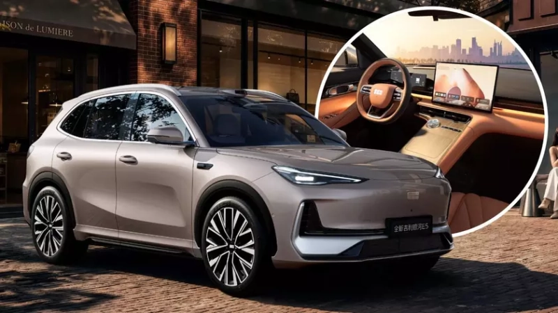 Обновленный электрический кроссовер Geely EX5