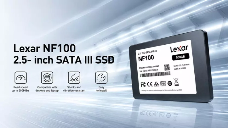 Накопитель Lexar NF100 в корпусе 2.5 дюйма