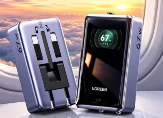 Ugreen Переосмыслила Зарядку для Путешествий: Представлена Универсальная 67-ваттная GaN-станция с Информативным Дисплеем