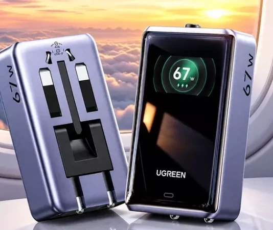 Ugreen Переосмыслила Зарядку для Путешествий: Представлена Универсальная 67-ваттная GaN-станция с Информативным Дисплеем