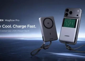 Ugreen представила MagFlow Pro — первый в мире магнитный павербанк с полноценной «водянкой» против троттлинга