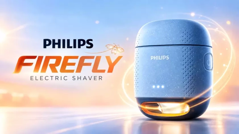 Компактная электробритва Philips Firefly с фонариком