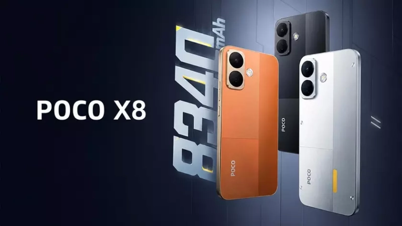 Смартфон Poco X8 с большим экраном