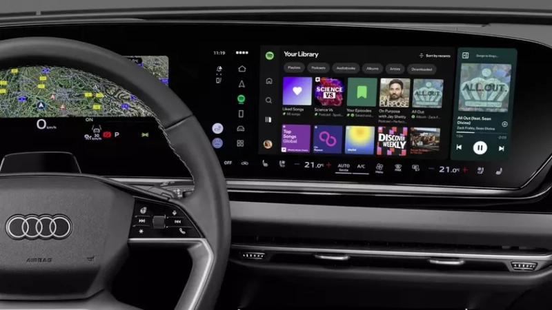 Audi первой среди автопроизводителей запустила нативное приложение Spotify