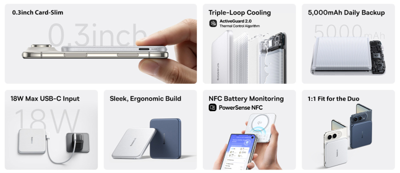 Baseus PicoGo Air AM72 для iPhone Duo вышел раньше срока: толщина 7.9 мм и стандарт Qi2