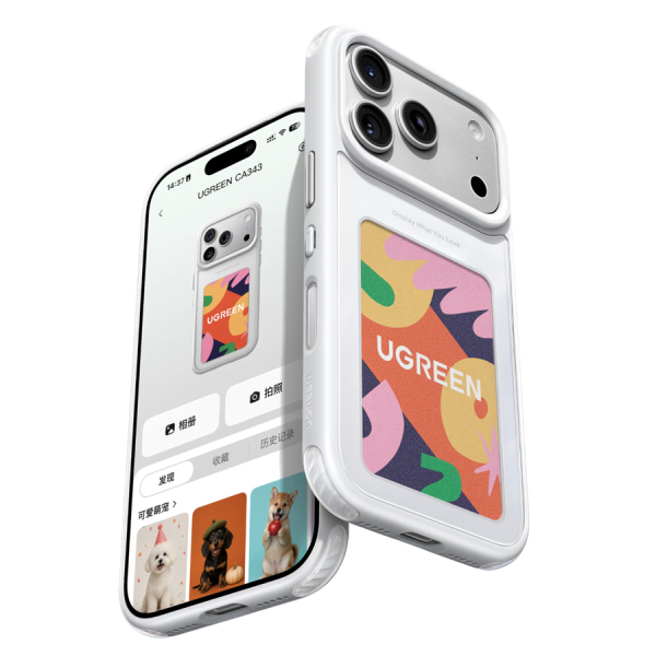 Чехол вместо второго экрана: Ugreen представила Magic Ink Case 8.0 с цветным дисплеем E Ink