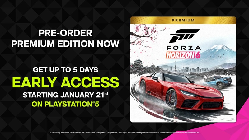Хитовая гонка Forza Horizon 6 доберется до PlayStation 5 26 января и сразу получит первое дополнение