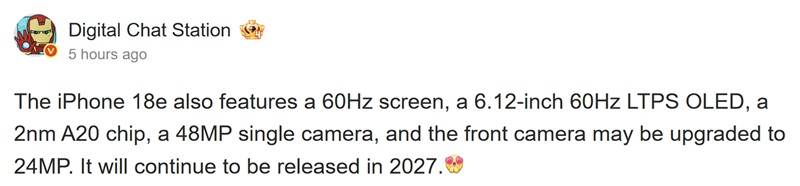 iPhone 18e