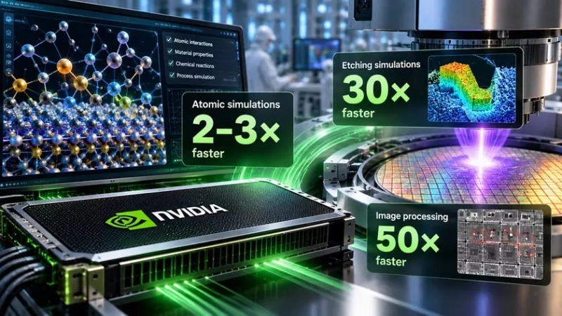 Nvidia GPU с симуляцией атомов в лаборатории