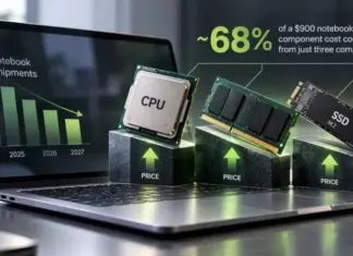 TrendForce: рынок ноутбуков ждет спад из-за дорогих компонентов