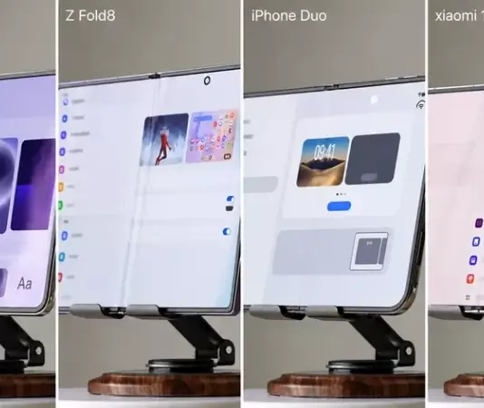 Apple iPhone Duo продемонстрировал менее заметную складку экрана