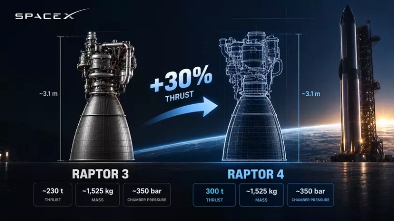 Двигатель ракеты Starship Raptor
