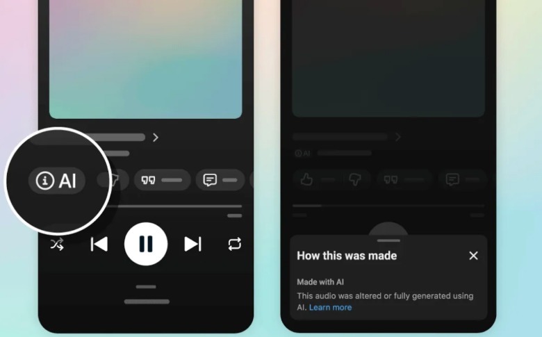 YouTube Music будет помечать треки, созданные с помощью искусственного интеллекта