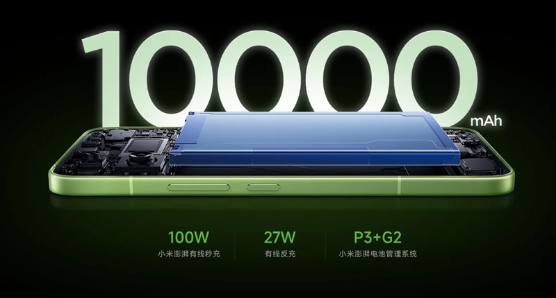 Зеленый монстр мобильного гейминга: Xiaomi представила Redmi K100 с батареей на 10 000 мАч, частотой 165 Гц и мощным охлаждением